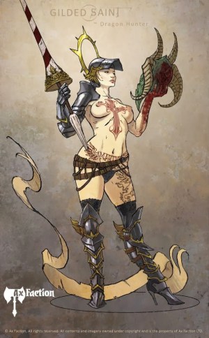 Gilded-Saint-Dragon-Hunter-Art